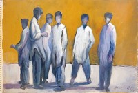 Arsalan Naqvi, 14 x 21 Inch, Acrylic on Paper, Figurative Painting, AC-ARN-198